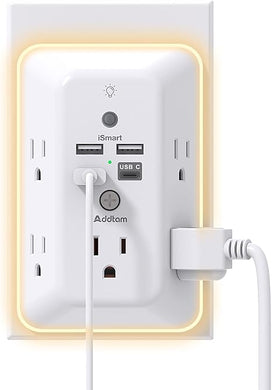 Outlet Extender with Night Light
